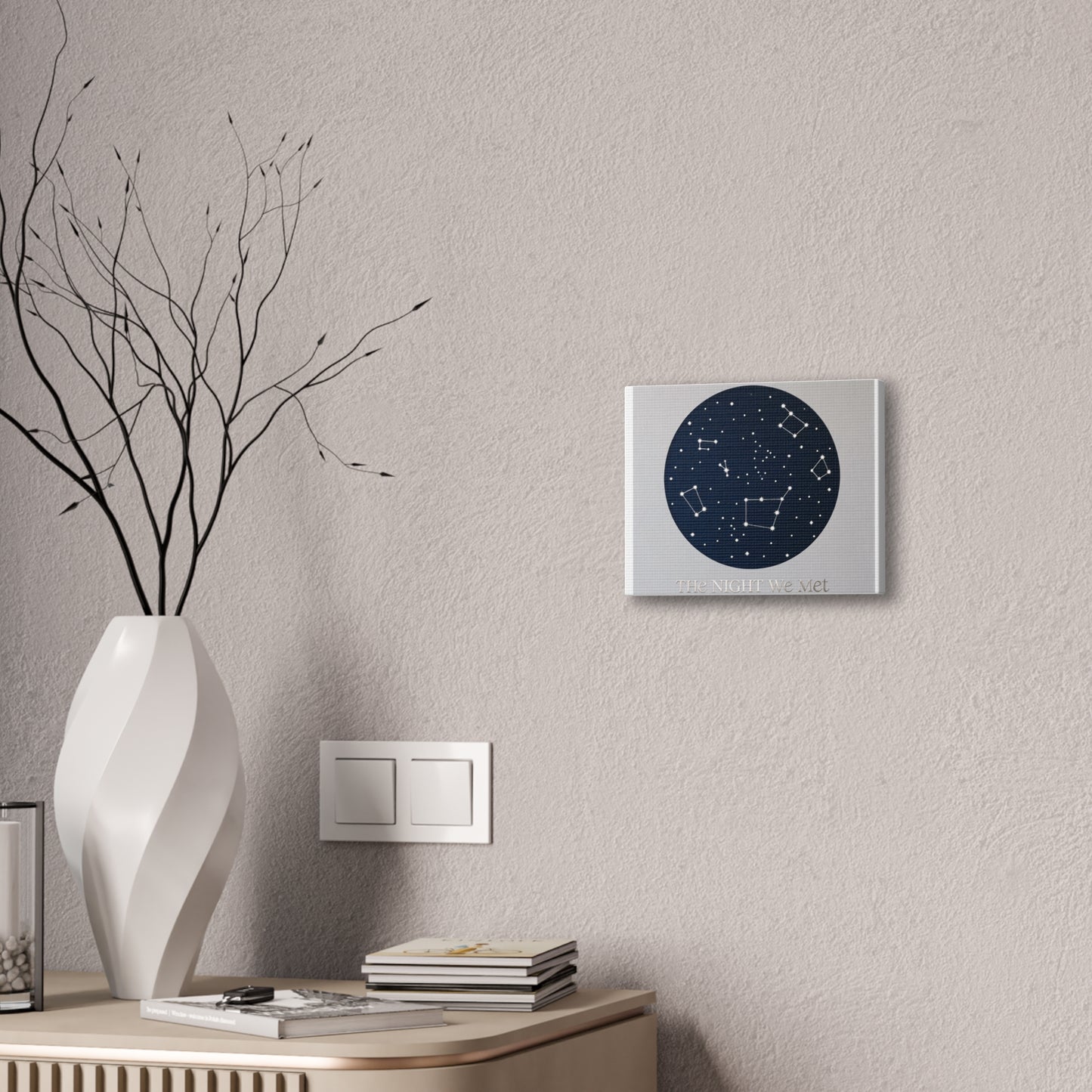 The Night We Met Constellation Canvas Wall Art