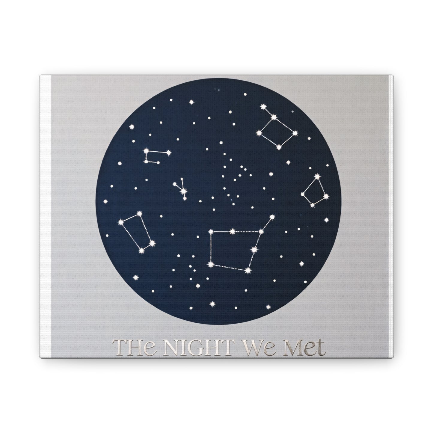The Night We Met Constellation Canvas Wall Art