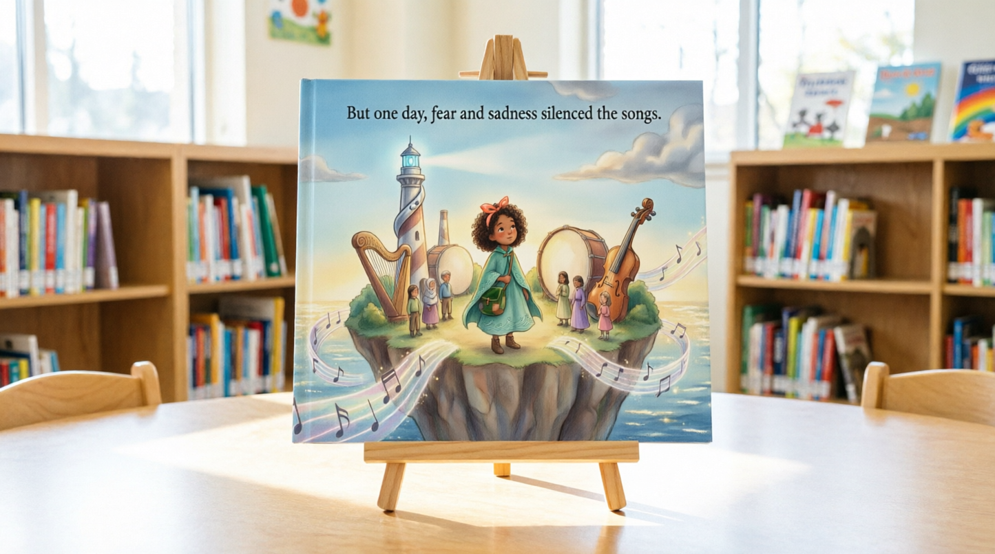 The Island That Floated on Music — Hardcover Children's Photo Book