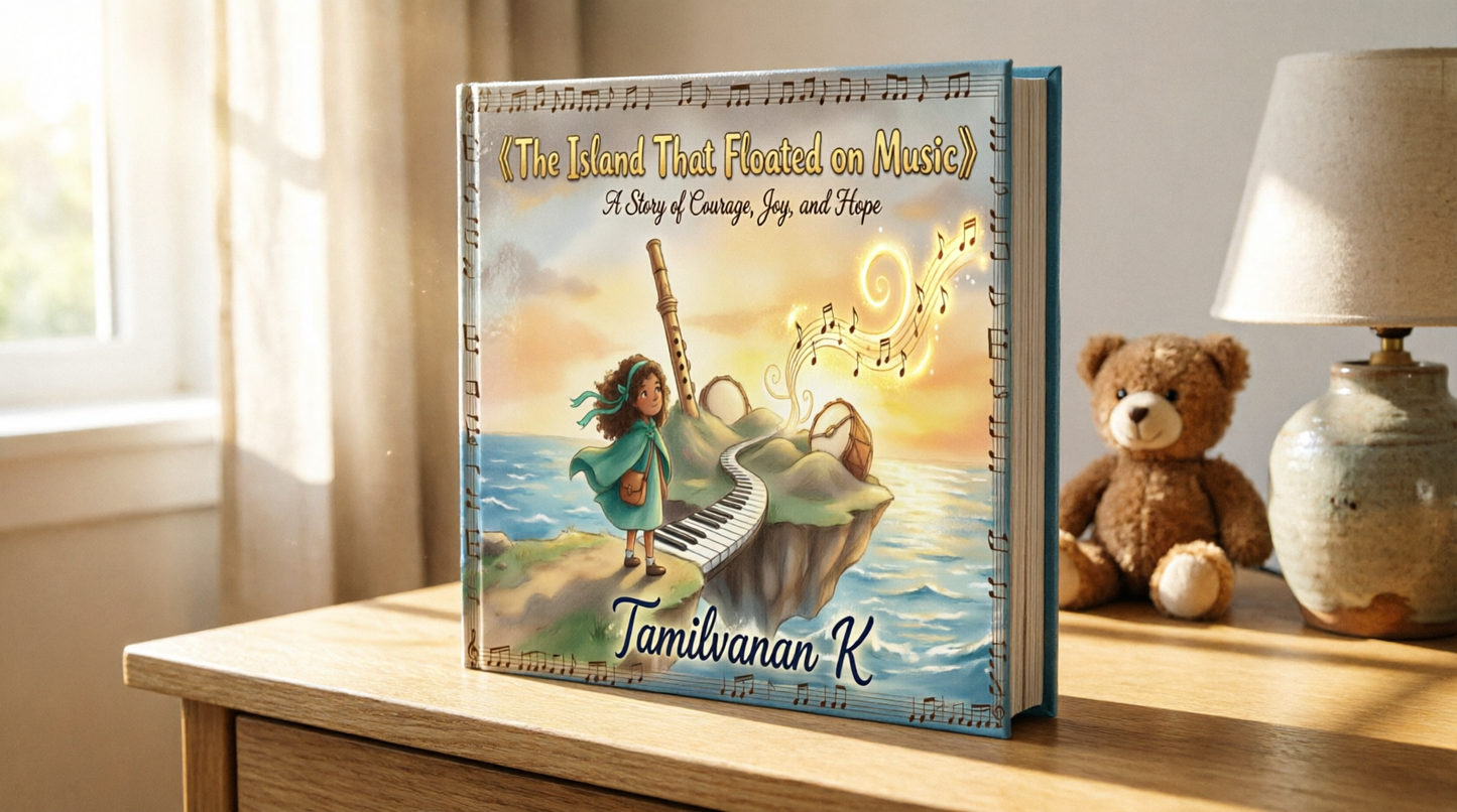 The Island That Floated on Music — Hardcover Children's Photo Book