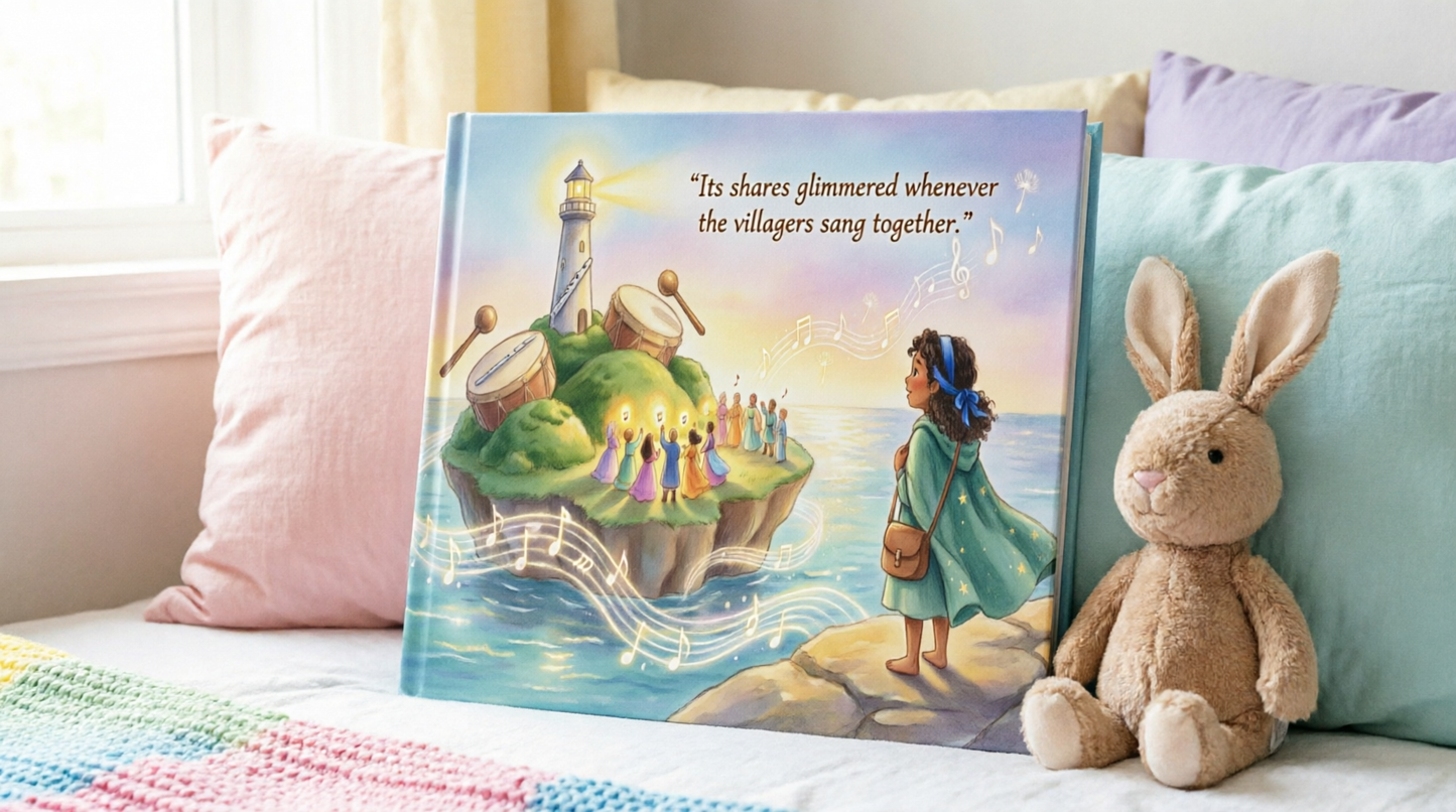 The Island That Floated on Music — Hardcover Children's Photo Book