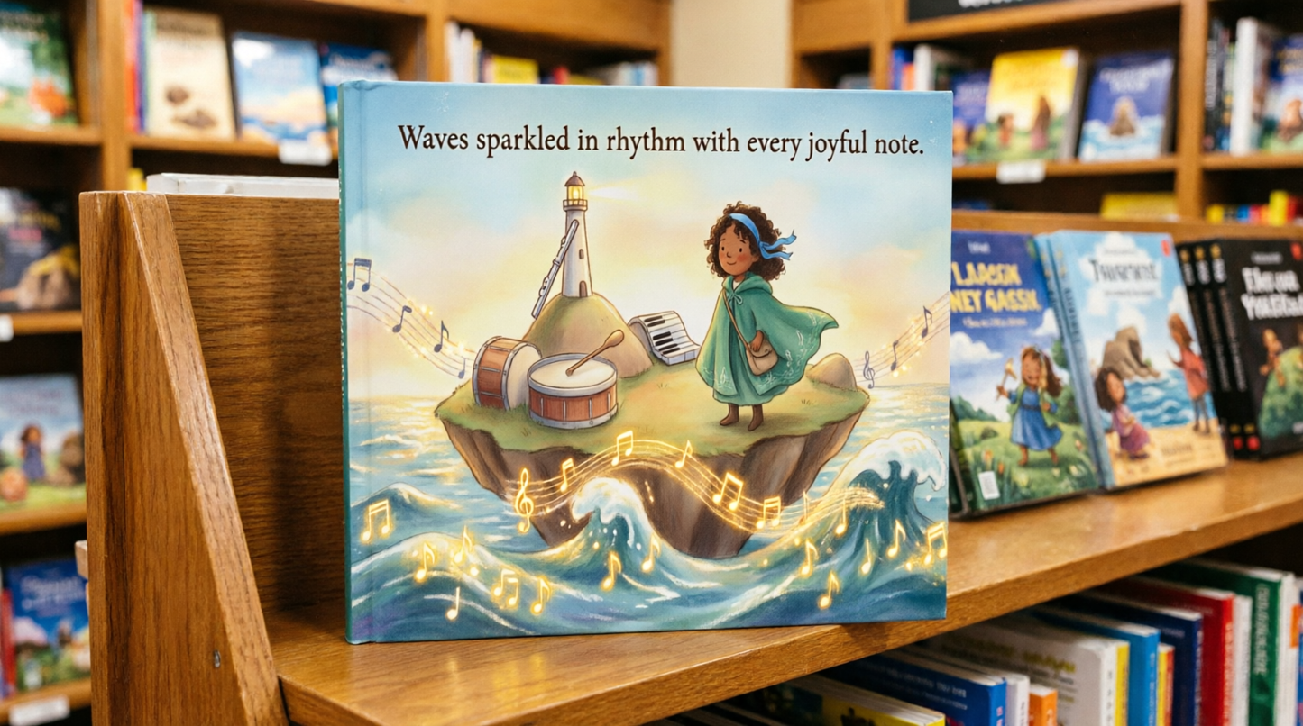The Island That Floated on Music — Hardcover Children's Photo Book