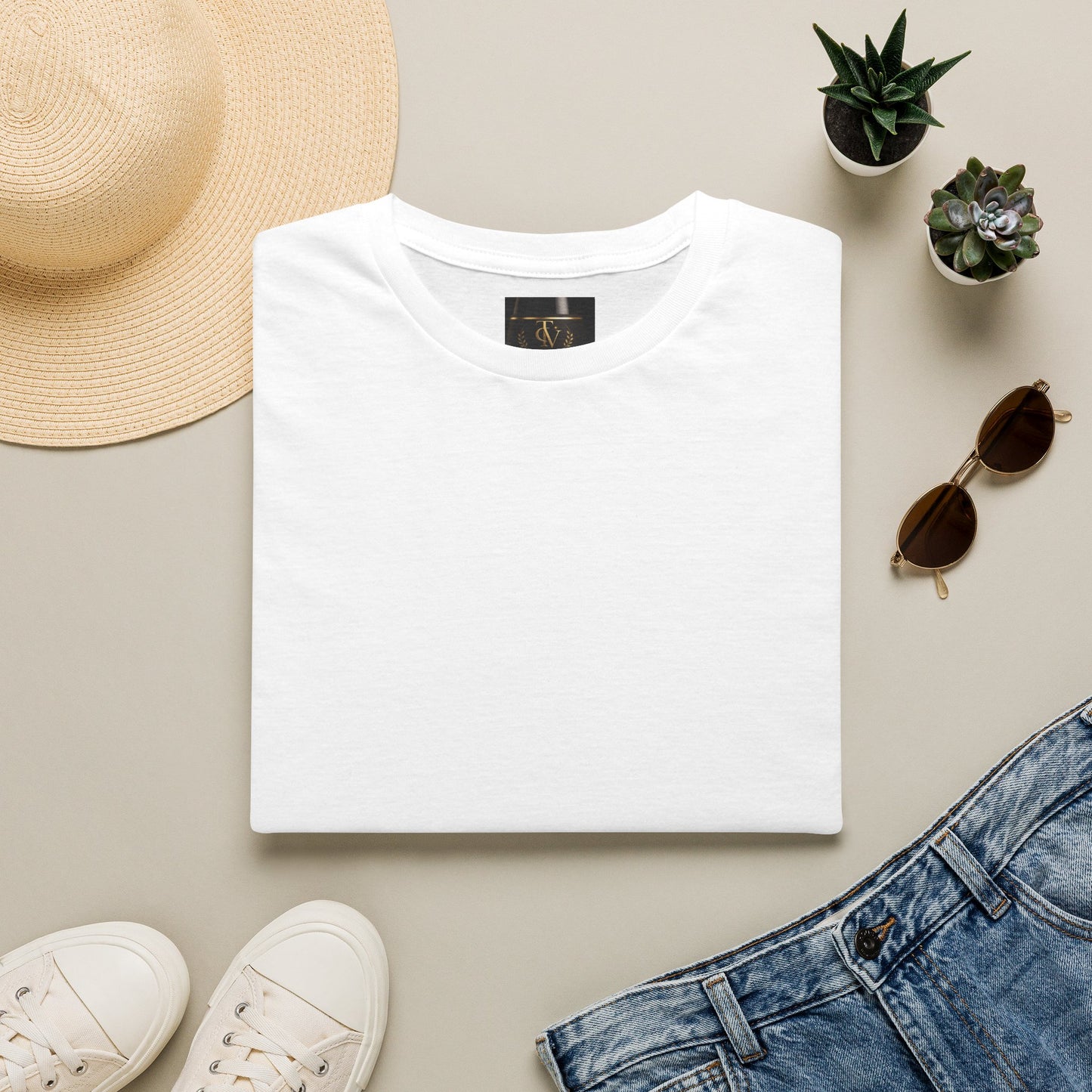 Plain White T‑Shirt — Classic Everyday Cotton Tee